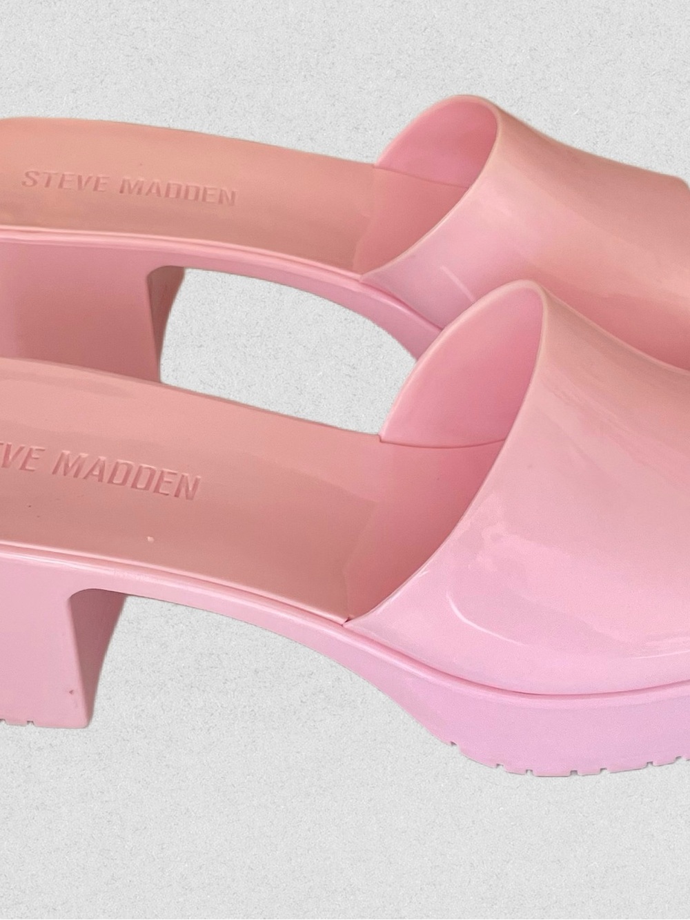 Steve Madden Pink Platform Mule Slides SIZE 9